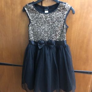 Gold and black dress